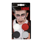 Aqua Kit Dracula/Vampire (4 x Face Paint 3.5 g / 1 Brush)