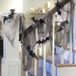 Gauze Draping With Glitter Bats Fabric / Paper 60.9 x 457 cm / 25.4 cm