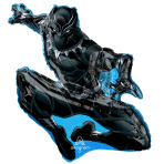 SuperShape Black Panther Foil Balloon P38 Packaged 81 cm x 81 cm