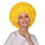 Costume Accessory Afro Wig Yellow One Size