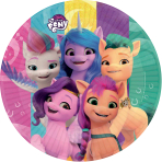 8 Plates My Little Pony Round Paper 23 cm