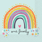 16 napkins "One family" 33cm x 33cm