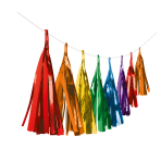Garland Tassel Bright Rainbow Foil 304 cm