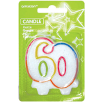 Numeral Candle 60 Height 8 cm