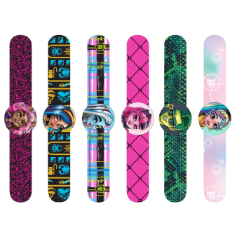 8 Slap Bracelets Monster High 22 cm x 3 cm 8 Slap Bracelets Monster High 22 cm x 3 cm
