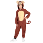 Child Costume Monkey Fleece Onesie Age 6-8 years