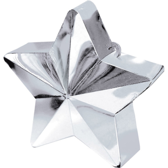 Balloon Weight Star Silver 150 g / 5.3 oz Balloon Weight Star Silver 150 g / 5.3 oz