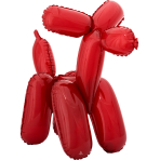 Multi Red Balloon Dog Foil Balloon A75 Packaged 48 cm x 40 c