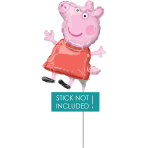 Mini Shape Peppa Pig  Foil Balloon A30 Bulk 22 cm x 30 cm