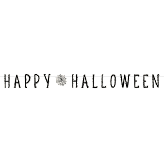 Letter Banner Happy Halloween Paper 180 x 15 cm Letter Banner Happy Halloween Paper 180 x 15 cm