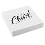 20 Napkins Cheers Golden Wishes 33 x 33 cm