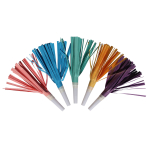 8 Blowouts with Fringes Rainbow & Cloud Plastic / Paper 16.5 cm
