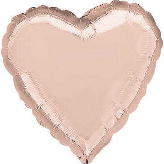Standard Rose Gold Foil Balloon Heart Foil Balloon C16 Packaged 43 cm Standard Rose Gold Foil Balloon Heart Foil Balloon C16 Packaged 43 cm