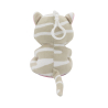 2-in-1 plush toy balloon weight cat with hook, 11cm, 90g