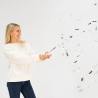 Confetti Cannon Silver Rectangular Foil 28 cm