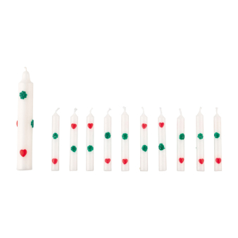 Set of Candles Light of Life & Birthday Candles Symbols 11 Pieces Height 8 / 13.5 cm Set of Candles Light of Life & Birthday Candles Symbols 11 Pieces Height 8 / 13.5 cm