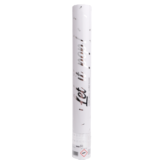 Confetti Cannon Silver Rectangular Foil 40 cm Confetti Cannon Silver Rectangular Foil 40 cm