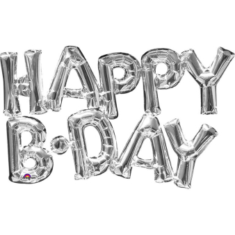 SuperShape Phrase Happy BDAY Foil Balloon P60 Packaged 76 cm x 48 cm SuperShape Phrase Happy BDAY Foil Balloon P60 Packaged 76 cm x 48 cm