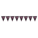 Pennant Banner 18 Sparkling Celebrations Pink Foil 396.2 x 21.5 cm