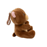 2-in-1 plush toy balloon weight brown bear with hook, 11cm, 90g