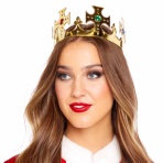 Plastic Crown Gold - Flat Pack One size