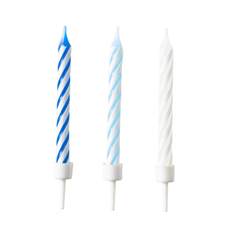 10 Spiral Candles Sky Blue Height 6.3 cm 10 Spiral Candles Sky Blue Height 6.3 cm