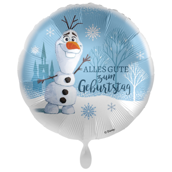 Standard Happy Birthday Olaf Foil Balloon PL40 Packaged 45 c