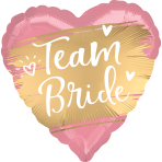 Standard Satin Team Bride Foil Balloon S40 Packaged 43 cm