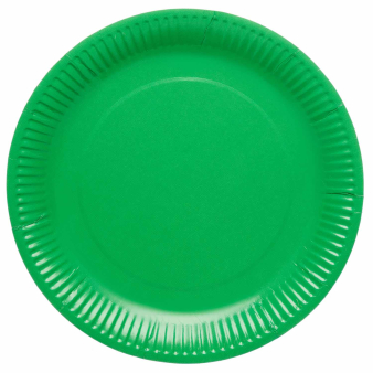 8 Plates Evergreen Round Paper 23cm 8 Plates Evergreen Round Paper 23cm