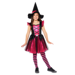 Child Costume Pink Witch Age 3-4 Years