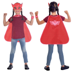 Child Costume PJ Masks Owlette Cape Set Age 4 - 8 Years