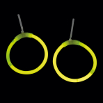 Glow Stick Earrings, hooped