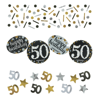 Confetti 50 Sparkling Celebration Gold Foil / Paper 34 g Confetti 50 Sparkling Celebration Gold Foil / Paper 34 g