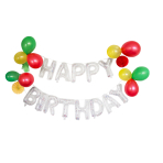 Decoration Kit Balloon Garland Happy Birthday Latex / Paper / Plastic 29 Parts