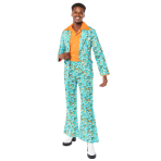 Mens Costume 70s Party Suit L