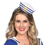 Costume Accessory Headband with Navy Sailor Cap One Size