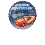 Standard Cars - Happy Birthday Foil Balloon S60 Packaged 43 cm