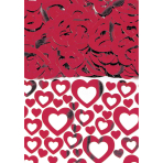 Confetti Heart Shimmer Red Foil 14 g