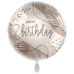 Standard Natural Colour Birthday Foil Balloon PL40 Packaged 45 cm
