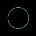 Glow Necklace Green Plastic 56 cm