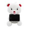 2-in-1 plush toy balloon weight polar bear with loop, 21cm, 170g
