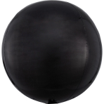 Orbz Orbz Black Foil Balloon G20 Packaged 38 cm x 40 cm