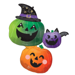 SuperShape Fun & Spooky Pumpkin Foil Balloon P35 Packaged 73 cm x 83 cm