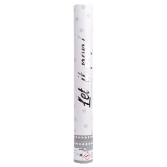 Confetti Cannon White Round Paper 40 cm Confetti Cannon White Round Paper 40 cm