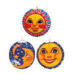 Lantern Sun & Moon Paper Assorted 25 cm