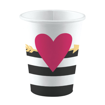 8 Cups Everyday Love Big Heart Paper 250 ml
