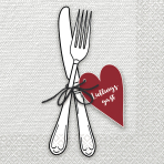 16 napkins "Lieblingsgast" 33cm x 33cm