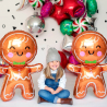 SuperShape Happy Gingerbread Man Foil Balloon P30 Packaged 55 cm x 78 cm