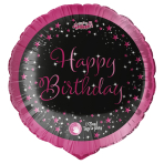 Singing Balloon Starlight Birthday Pink Happy Birthday Foli Balloon H80 Packaged 71 cm
