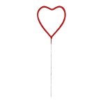 Sparkler Shape Heart XL Red 26 cm 40 Seconds